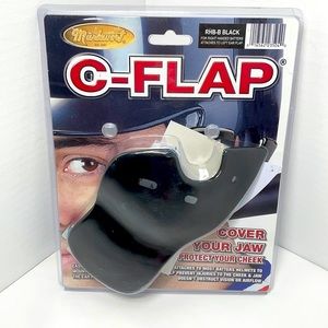 NEW Markwort C-Flap Facial Jaw Cheek Protection for Right Handed Batters Black